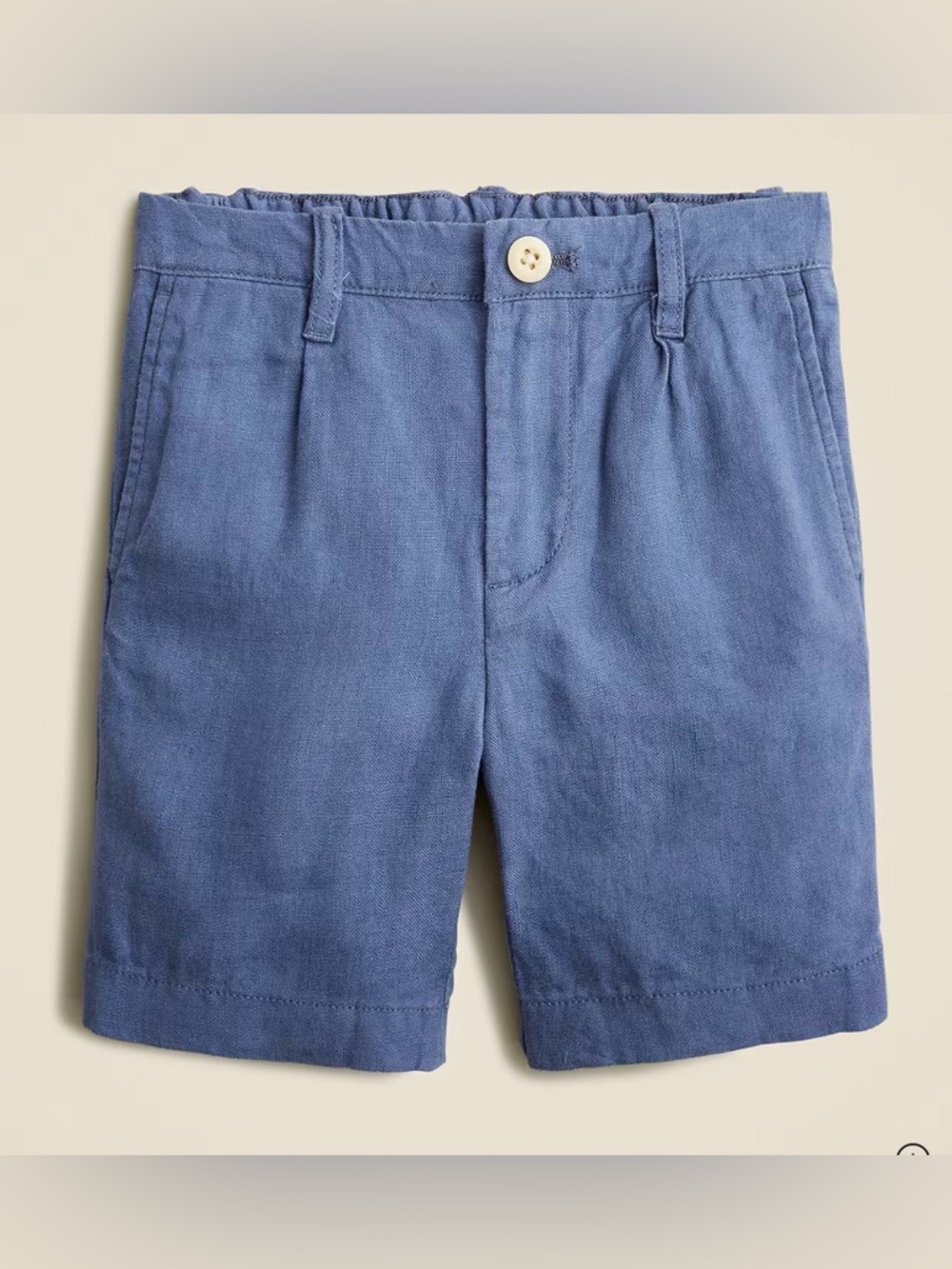 Crewcuts Boys' Bleecker pleated short in linen - Size 6